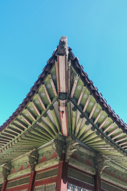 丹青彩画,庆尚北道,首尔,亭台楼阁,垂直画幅,档案,古老的,韩国,热带气候,著名景点