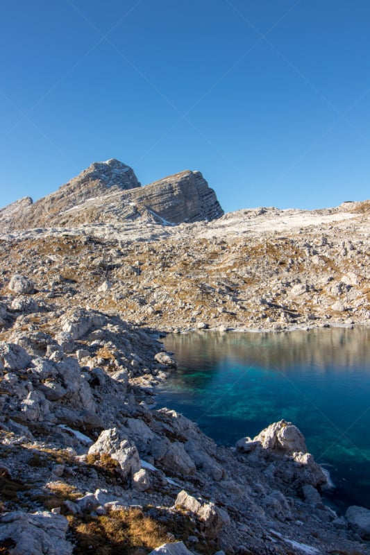 湖,山脉,多色的,环境,岩石,户外,高处,波悉尼,山谷,julian alps