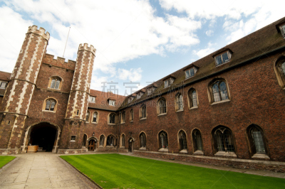 剑桥,王后学院,剑桥大学,英国剑桥,花园路,天空,校园,外立面,旅游目的地,水平画幅