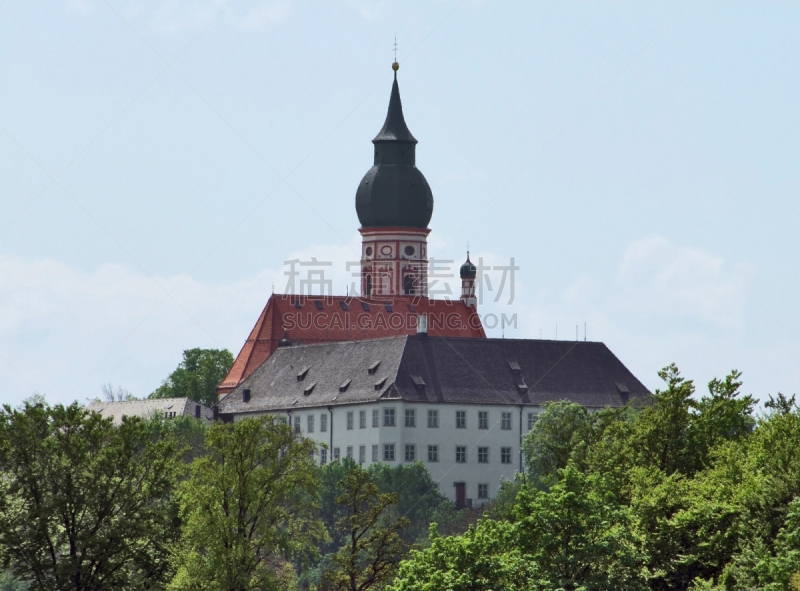 andechs,修院,夏天,安德希斯修道院,abbey church,斯塔恩博格,巴伐利亚塑像,回廊