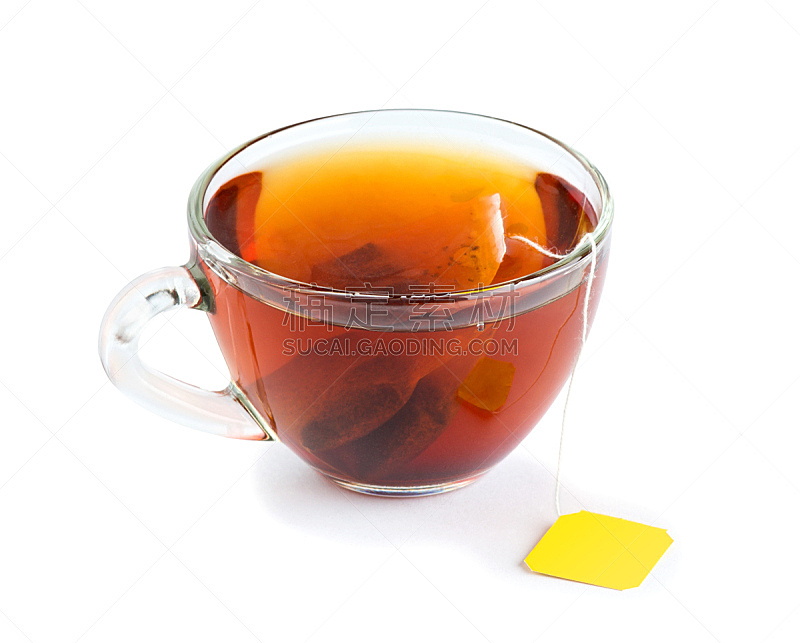 茶包,茶杯,早餐,水平画幅,玻璃,玻璃杯,饮料,特写,黑色,花茶