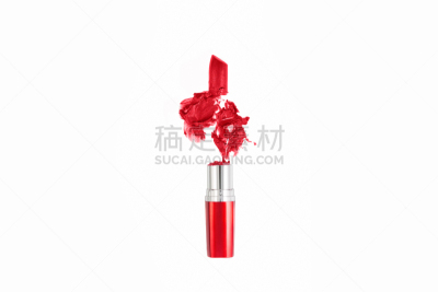 坏掉的,白色,分离着色,红色的口红,红色,水平画幅,高视角,魅力,无人,2015年