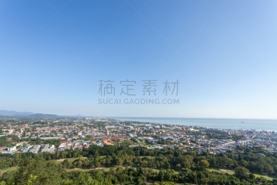 城市,泰国,华欣,视角,水,天空,休闲活动,早晨,夏天,泡桐