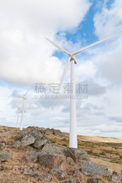 山,磨坊,发电站,升压站,可持续生活方式,风轮机,风力,垂直画幅,天空,风