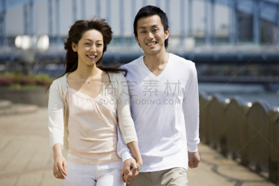 提举,river sumida,女人,水平画幅,散步道,伴侣,人,异性恋,仅成年人,东京