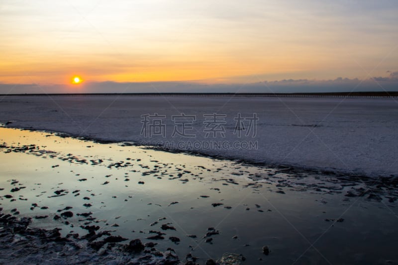 湖,粉色,水,天空,spa美容,曙暮光,夏天,光,盐,滨水