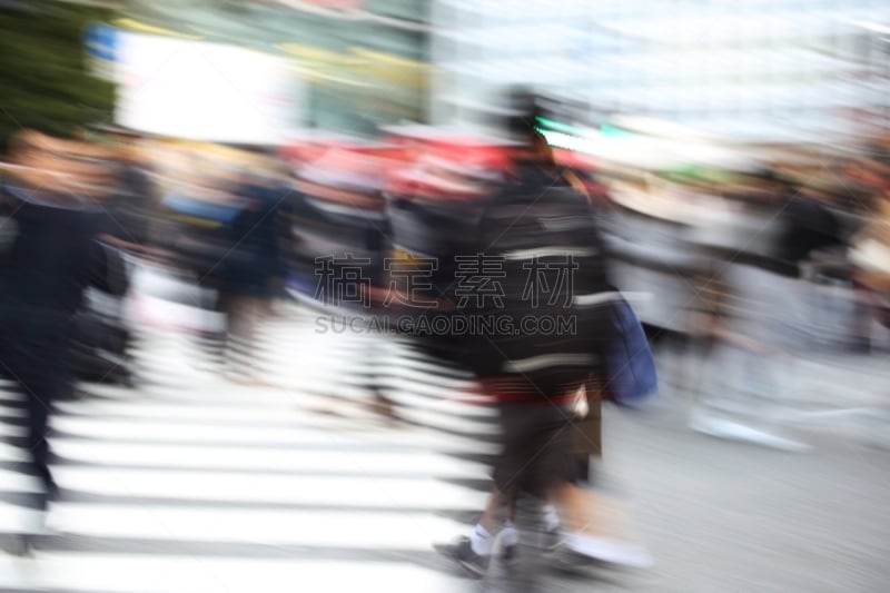 涉谷区,109百货,涉谷岔口,斑马线,十字路口,人行横道,水平画幅,人群,户外,商业金融和工业