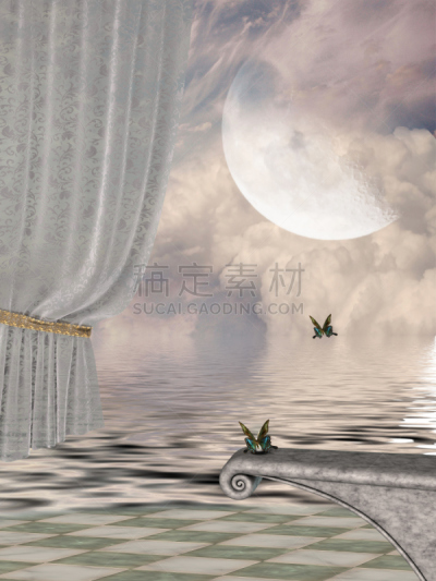 地形,幻想,自然,垂直画幅,天空,美,宁静,非都市风光,码头,蝴蝶