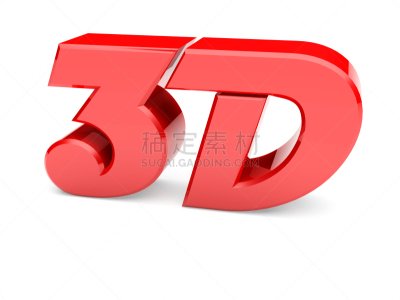 绘画插图,红色,闪亮的,英文字母d,反光器,三维图形,白色,数字3,电影,水平画幅