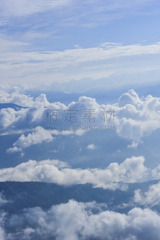 天空,蓝色,云,风景,安娜普娜山脉群峰,垂直画幅,白色,山,无人,2015年