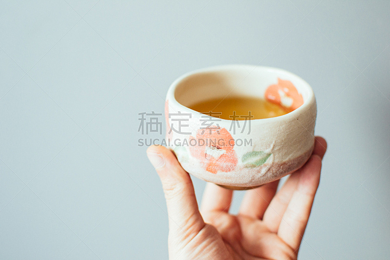 煎茶,绿色,日本,手,拿着,茶杯,男人,肉桂,云南省,绿茶