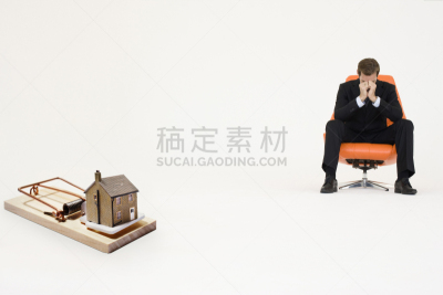捕鼠器,男商人,正面视角,遮住脸,水平画幅,白人,仅男人,仅成年人,非凡的