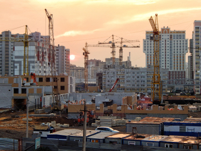 建筑业,水平画幅,提举,户外,居住区,都市风景,俄罗斯,工业,商业金融和工业,电缆绞车