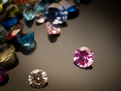 宝石,紫水晶,石英岩,玉髓,红宝石,蓝色,天青石,月长石,黄玉,闪亮的