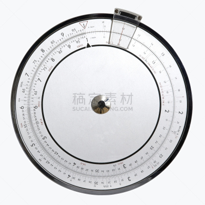 计算尺,圆形,无人,背景分离,数学,工具,方形画幅,工程,过时的,剪贴路径