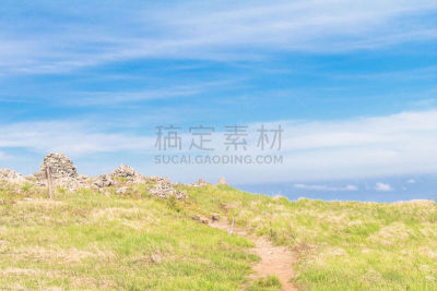 长野县,草,自然,绿色,地形,日本,美原,公园,一只动物,奉承