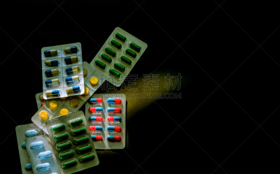 健康保健,胶囊,黑色,药,概念,多色的,背景,留白,生病