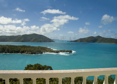 加勒比海地区,风景,英属维尔京群岛,托投拉岛,热带气候,窗户,绿松石色,夏天,天空,晴朗