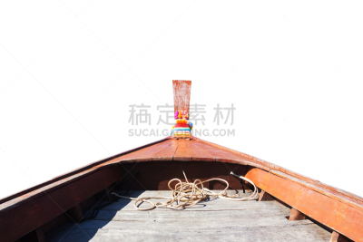尾巴,船,白色背景,水,天空,美,水平画幅,安达曼海,夏天,户外