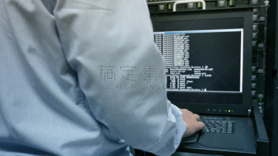 行政人员,部分,数据中心,特写,主机,办公室,水平画幅,网络服务器,泰国,专业人员