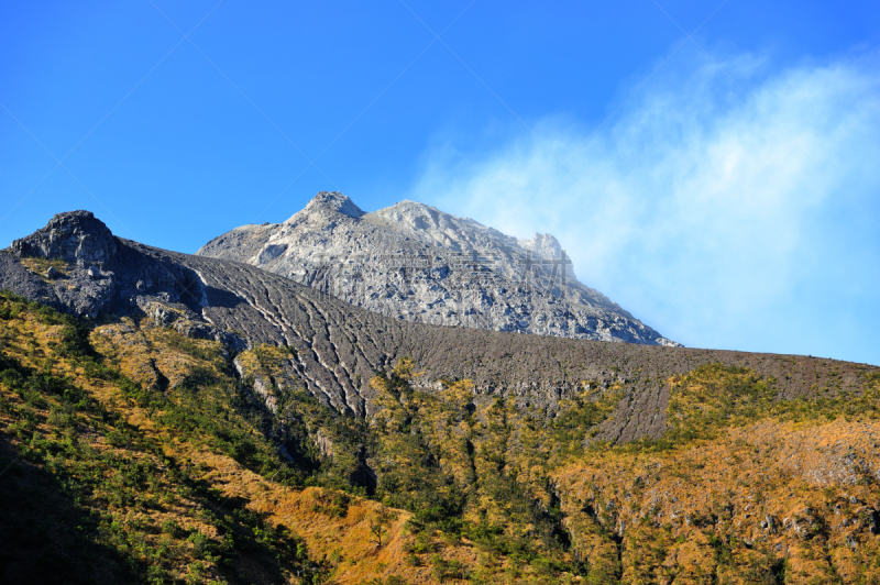 印度尼西亚,火山,吸烟问题,中爪哇,墨拉皮火山,岩石,户外,危险,高处,自然