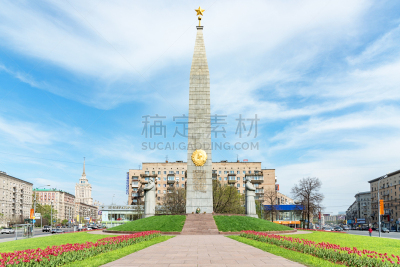 方尖石塔,莫斯科,俄罗斯,城市,列宁,纪念物,前苏联,纪念碑,公园,水平画幅