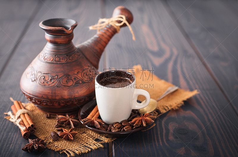 热,清新,土耳其清咖啡,烤咖啡豆,留白,芳香的,阿拉比卡咖啡,古老的,古典式,饮料