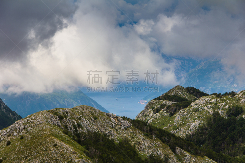 风景,黑山,山脊,巴尔干山脉,科托尔湾,自然,天空,美,水平画幅,地形