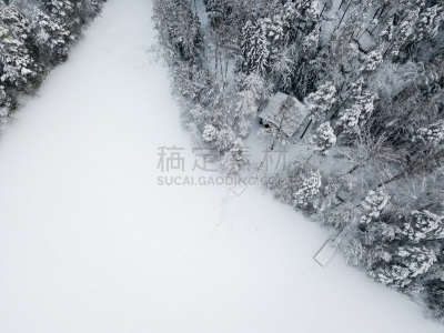 雪,湖,芬兰,风景,冬天,森林,航拍视角,寒冷,直升机拍摄,雪山