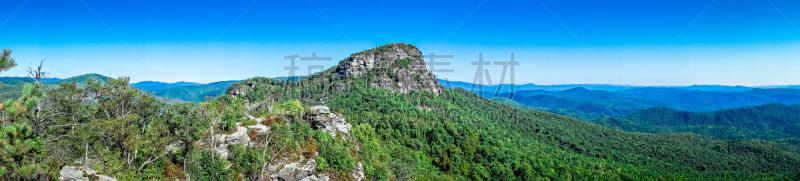 北卡罗来纳,风景,岩石山,地形,在上面,桌子,林维尔瀑布,皮撒国家森林公园,蓝色山脊山脉,阿巴拉契亚山脉