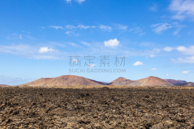 兰萨罗特岛,火山,居住区,自然,天空,矿物质,式样,旅游目的地,水平画幅,景观设计