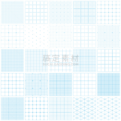 方格纸,组物体,几何形状,正方形,轮廓,白色背景,蓝色,纸,格记录纸,式样