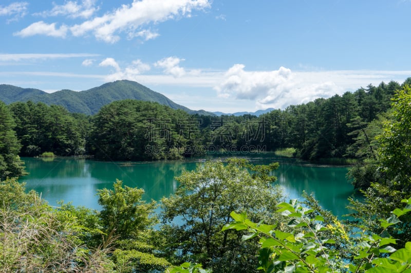 福岛县,日本,图像,天空,风,格希奇努麦,夏天,沼泽,湖,草