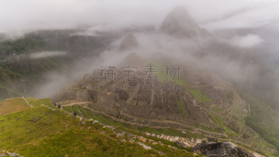 雾,马丘比丘,南美,公园,印加人文明,库斯科市,水平画幅,山,雪,户外