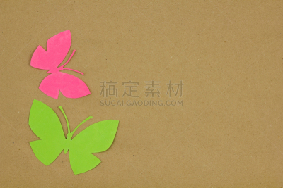 干的,纸,米色,植物群,留白,褐色,艺术,水平画幅,纹理效果,蝴蝶