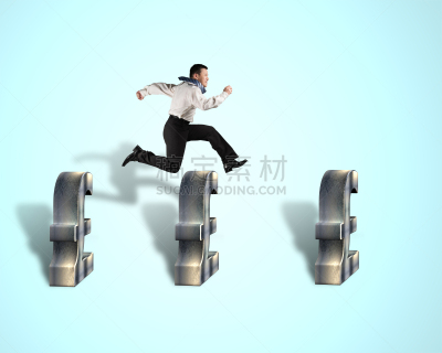 英镑符号,男商人,障碍赛,驱虫剂,男子赛道,水平画幅,形状,美元符号,绘画插图,符号