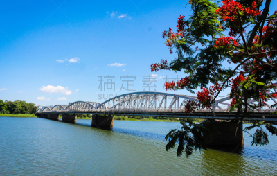 越南,顺化,香江（越南）,桥,董里府,在上面,水,美,水平画幅,无人