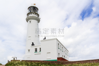 夫兰巴洛岬,灯塔楼,弗兰伯勒,亨伯塞德郡,旅游目的地,水平画幅,无人,欧洲,人造,英格兰