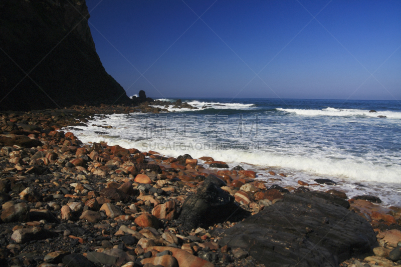 海滩,自然,水,水平画幅,岩石,无人,阿尔加威,海洋,波浪,海岸线