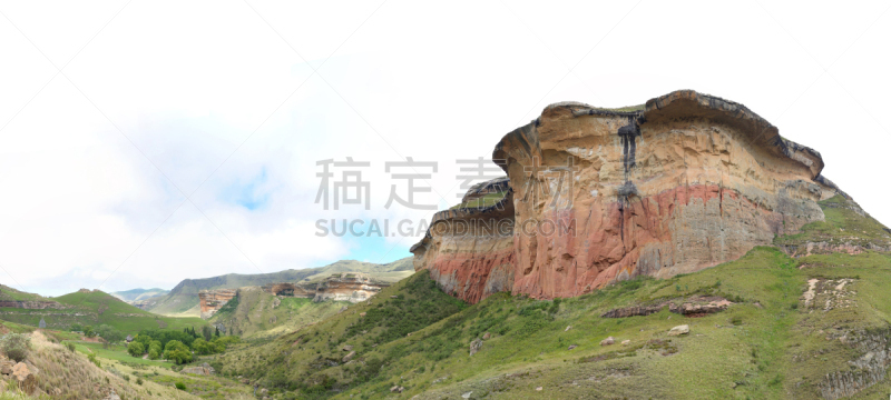 岩石,山谷,蘑菇,奥兰治自由邦,水平画幅,山,无人,户外,草,气候与心情