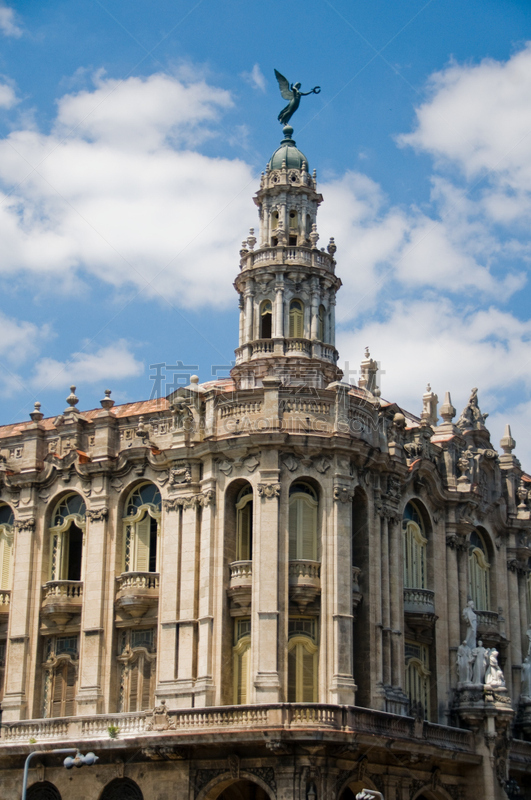 哈瓦那,古巴,洛杉矶县,古巴国家戏院,垂直画幅,纪念碑,圆顶建筑,建筑,无人,建筑外部