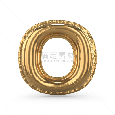 英文字母o,三维图形,气球,金色,充气品,分离着色,英语,单词,背景分离,字母