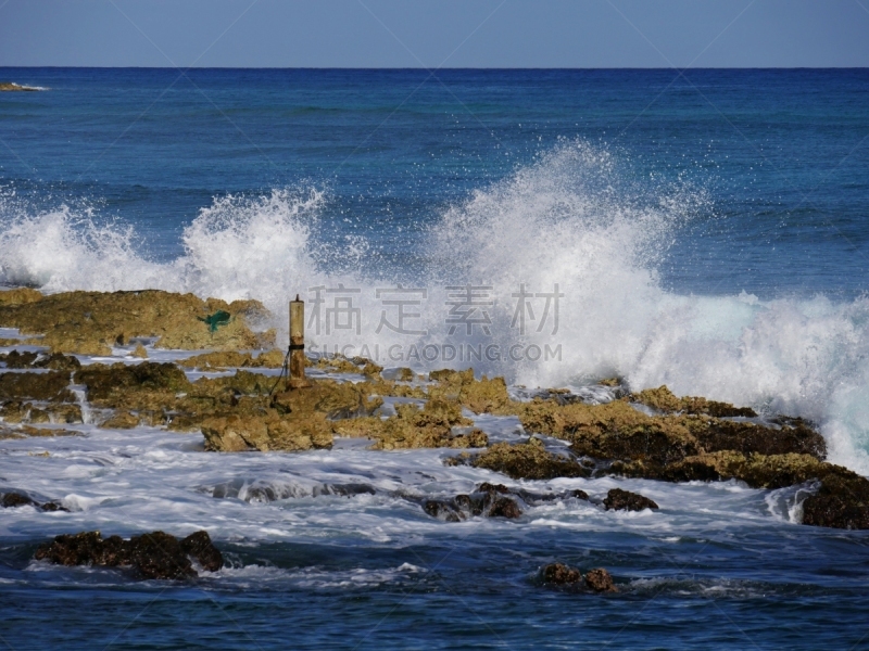 科斯塔玛雅,风景,海滩,热带气候,云,墨西哥,海浪,海岸线,波浪,热带树