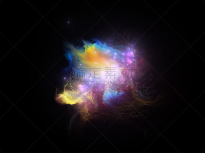 星云,分形,网络空间,混沌,灵感,水平画幅,纹理效果,天体物理学,无人,纤维