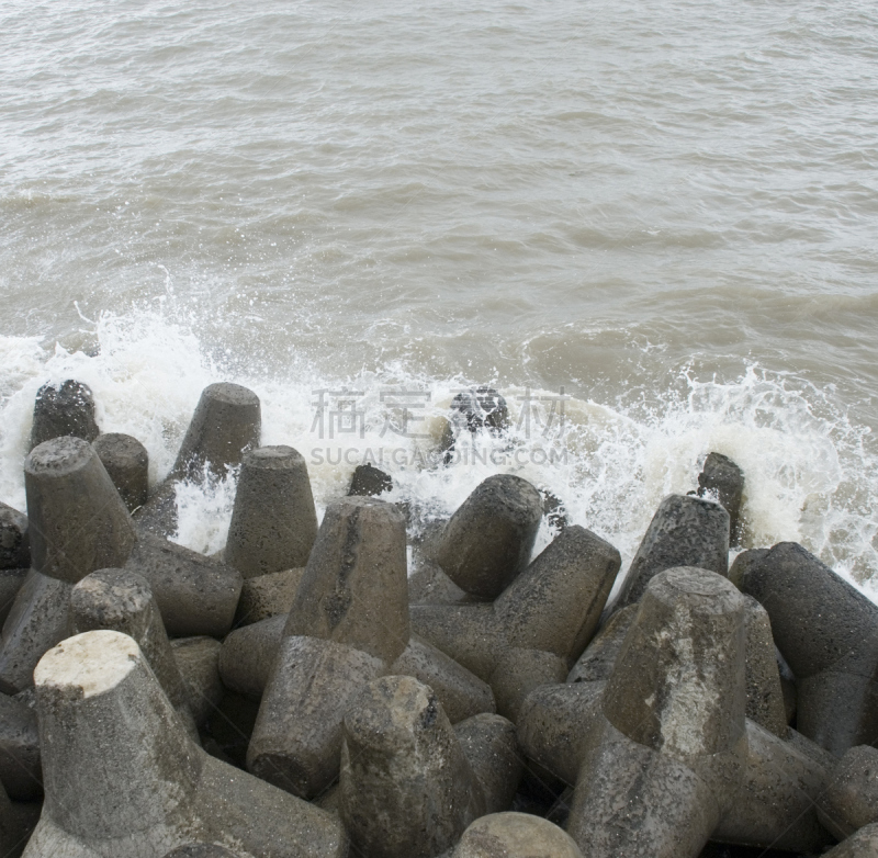 水,岩石,辛勤工作,对牛弹琴,让自己身陷困境,滨海大道,地平线上的风暴,孟买,季候风,水平画幅