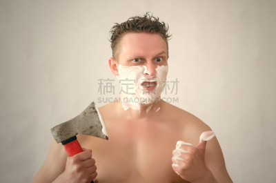 剃胡子,男人,钝的,荆棘,尖利,小胡子,电动剃刀,男性,仅男人,仅成年人