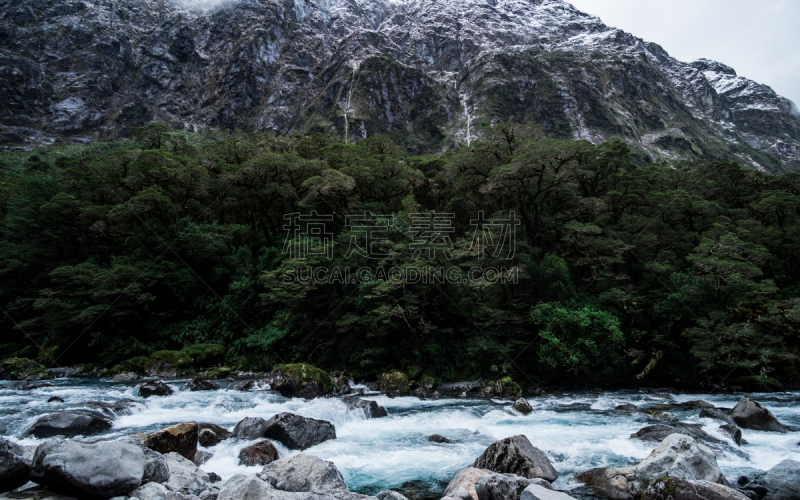 河流,自然,冰河,山,雪,蓝色,暗色,山脊,热情,云景