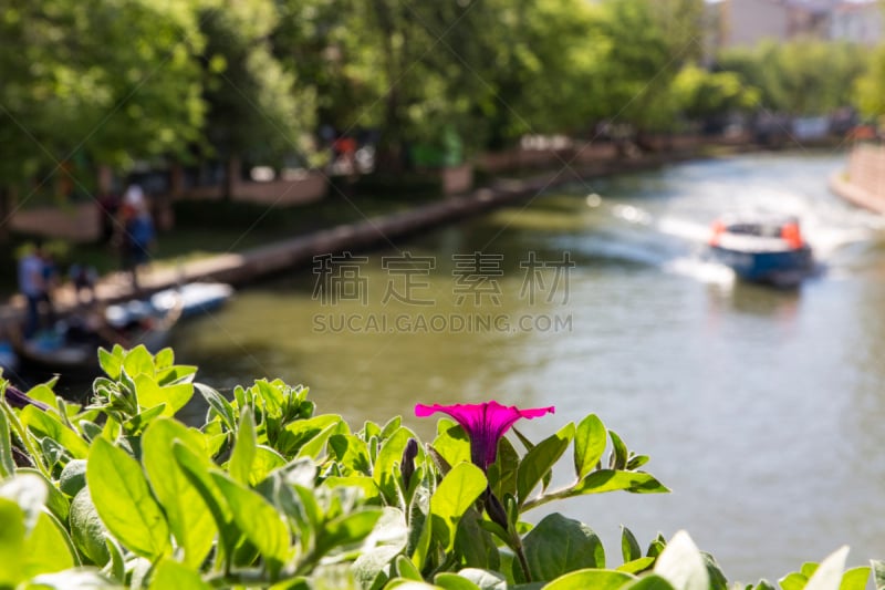 土耳其,河流,埃斯基谢希尔,夜晚,自然,埃斯基谢希尔省,图像,尖头平底船,著名景点,无人