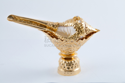 海螺,黄金,餐盘,婚礼,圣水,结婚庆典,水平画幅,动物,白色背景,背景分离