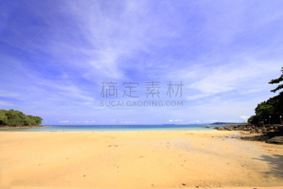 泰国,海滩,岛,白昼,库特,度假胜地,水平画幅,沙子,无人,夏天